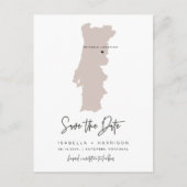 QUINN Portugal Kaart Save the Date (Beweegbaar Har (Voorkant)