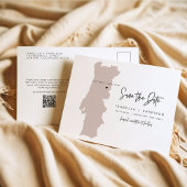 QUINN Portugal Kaart Save the Date (Beweegbaar Har