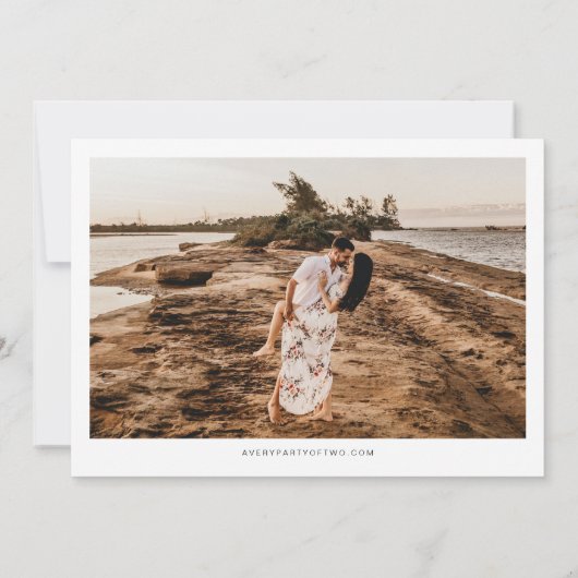 QUINN Puerto Rico Blush Pink Kaart De datum opslaa (Achterkant)