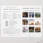 Quinn Script Bridal Shower Game Booklet Flyer (Achterkant)