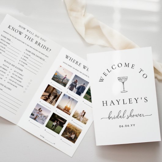 Quinn Script Vrijgezellenfeest spel en menu boekje