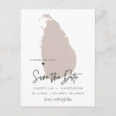 QUINN- Sri Lanka Kaart Save the Date *Verplaatsbaa (Voorkant)