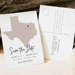 QUINN Texas Kaart Save the Date (Verplaatsbaar Har<br><div class="desc">Deze reis thema save the date briefkaart is voorzien van een blos texas kaart en briefkaart backing. Verander eenvoudig de kleuren en beweeg het hart om uw bestemming te markeren. Bewerk * meest * formulering om aan uw behoeften te voldoen en voeg eenvoudig een speciaal bericht toe aan de achterkant...</div>