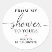 Quinn Van Mijn Douche Naar Jouw Zeep Ronde Sticker (Voorkant)