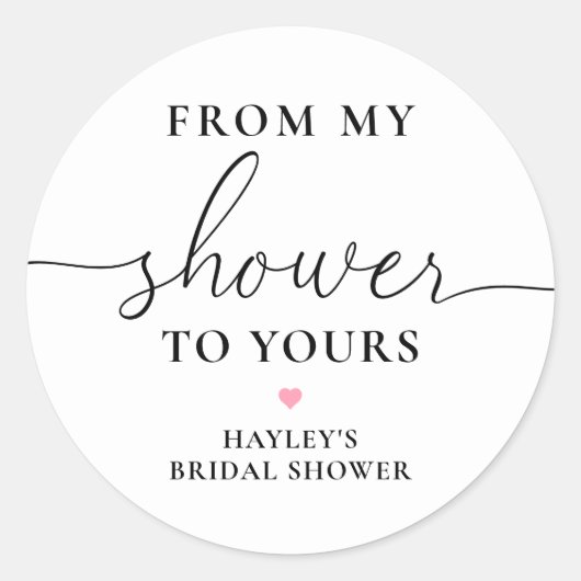 Quinn Van Mijn Douche Naar Jouw Zeep Ronde Sticker (Voorkant)