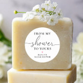 Quinn Van Mijn Douche Naar Jouw Zeep Ronde Sticker