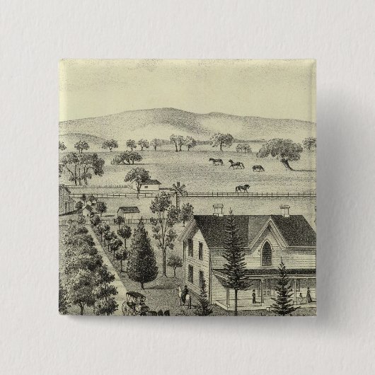 Quinn Vierkante Button 5,1 Cm (Voorkant)