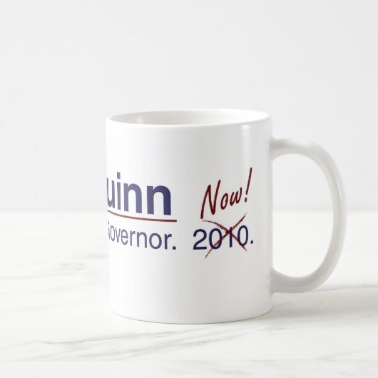 Quinn voor gouverneur koffiemok (Rechts)