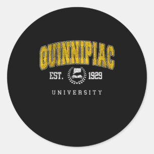 Quinnipiac Arch College Athletic Sports de Ronde Sticker