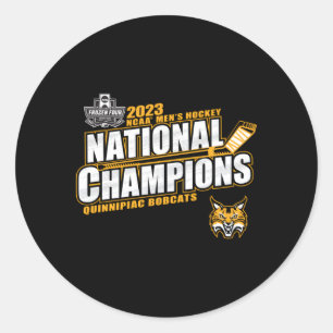 Quinnipiac Bobcats National Champs 2023 IJshockey Ronde Sticker
