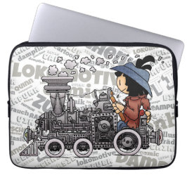 Quinns Dampf-Lokomotive Laptop Sleeve