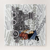Quinns Dampf-Lokomotive Legpuzzel (Horizontaal)
