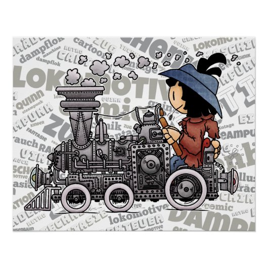 Quinns Dampf-Lokomotive Perfect Poster (Voorkant)