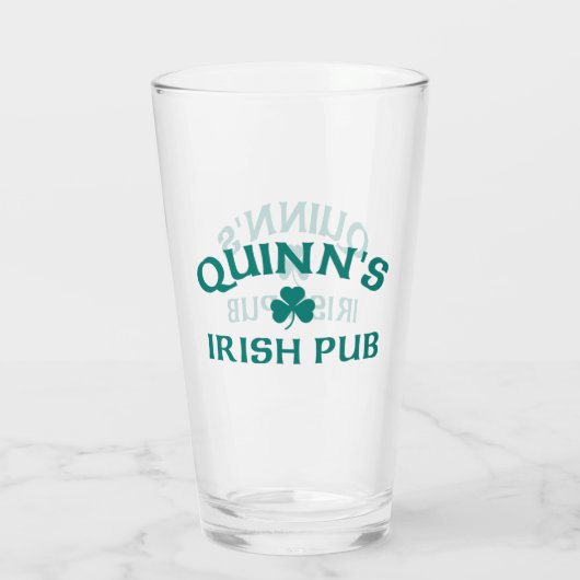 Quinn's Irish Pub Glas (Achterkant)