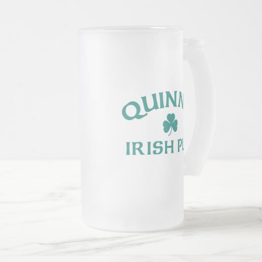 Quinn's Irish Pub Matglas Bierpul (Voorkant rechts)
