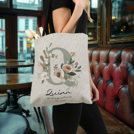 Quinns Kracht en Wijsheid - Boho Bloemige Monogram Crossbody Tas