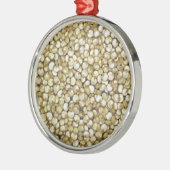 Quinoa graankorrels metalen ornament (Links)