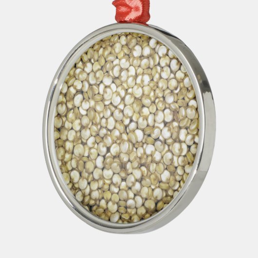 Quinoa graankorrels metalen ornament (Links)