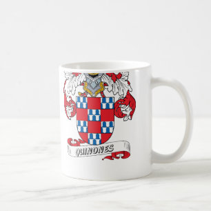 Quinones Family Crest Koffiemok