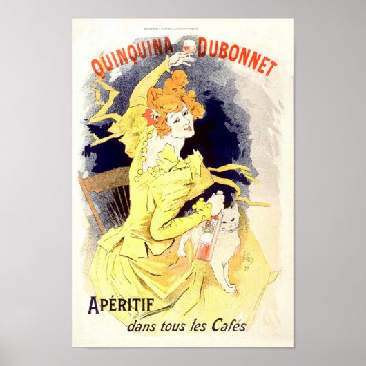 Quinquina Dubonnet Aperitif  Franse ad Poster (Voorkant)