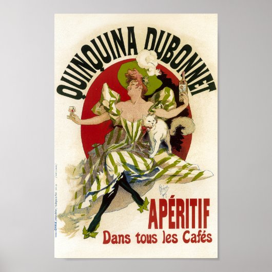 Quinquina Dubonnet Aperitif  Franse Advert Poster (Voorkant)