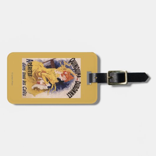 Quinquina Dubonnet Aperitif Promotion Poster Bagagelabel (Voorkant horizontaal)