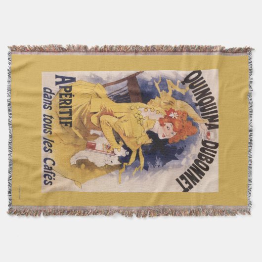 Quinquina Dubonnet Aperitif Promotion Poster Deken (Voorkant)