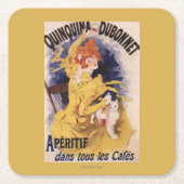 Quinquina Dubonnet Aperitif Promotion Poster Kartonnen Onderzetters (Voorkant)