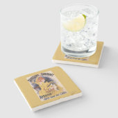 Quinquina Dubonnet Aperitif Promotion Poster Stenen Onderzetter (Zijkant)