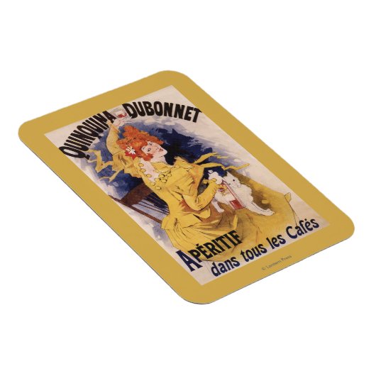 Quinquina Dubonnet Aperitif Promotional Poster Magneet (Rechterzijde)