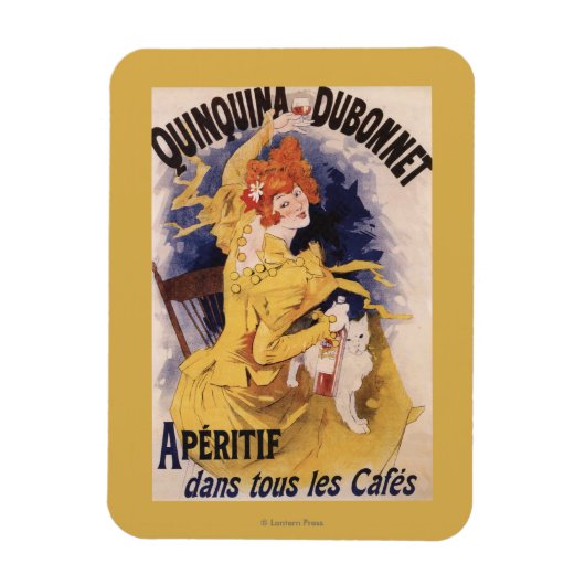 Quinquina Dubonnet Aperitif Promotional Poster Magneet (Verticaal)