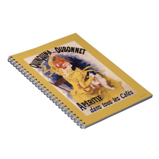 Quinquina Dubonnet Aperitif Promotional Poster Notitieboek (Rechterzijde)