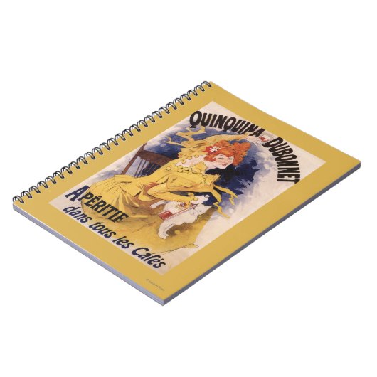 Quinquina Dubonnet Aperitif Promotional Poster Notitieboek (Linkerzijde)