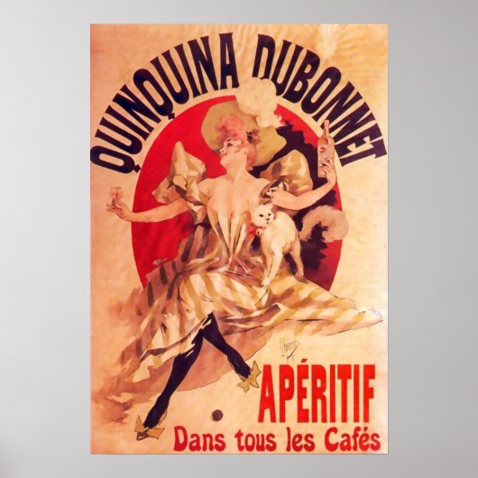 Quinquina Dubonnet Jules Cheret Fine Art Poster (Voorkant)