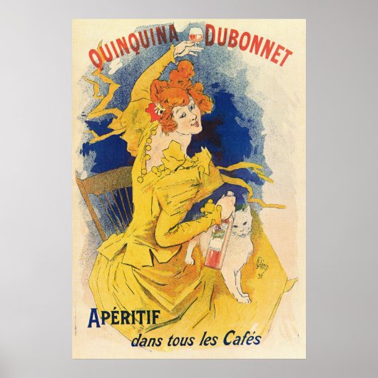 Quinquina Dubonnet, Jules Chéret Poster (Voorkant)