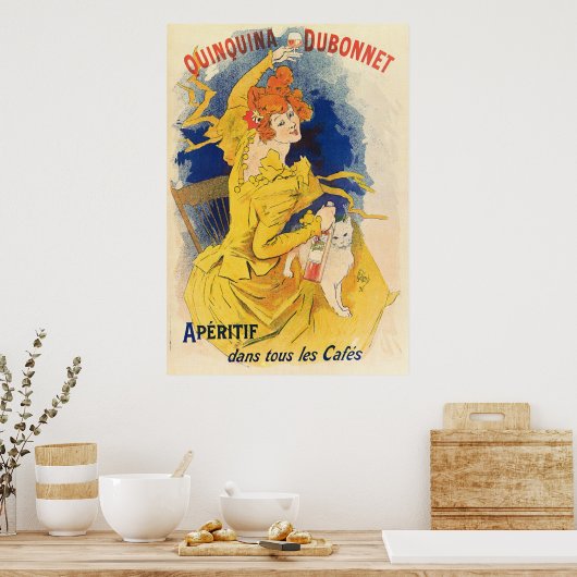 Quinquina Dubonnet, Jules Chéret Poster (Keuken)
