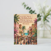 Quinta Avenida Mexico Briefkaart (Staand voorkant)