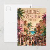 Quinta Avenida Mexico Briefkaart (Voorkant / Achterkant)