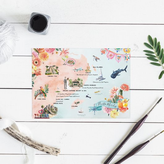 Quintana Roo | Destination Wedding Routebeschrijvi Kaart