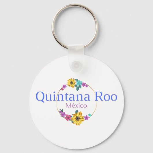 Quintana Roo Mexico Travel Destination Bridesmaid Sleutelhanger (Voorkant)