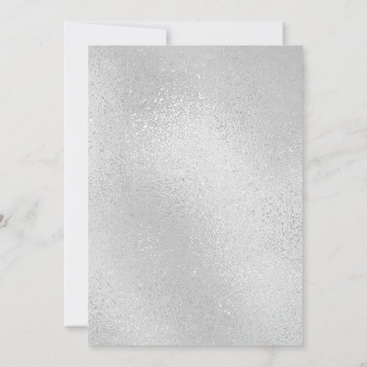 Quintencera Glam Red Dress Bedankkaart (Achterkant)