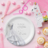 Quintencera Glam Red Dress Papieren Bordje (Feest)