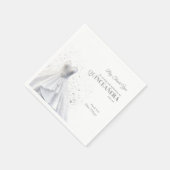 Quintencera Glam Red Dress Servet (Hoek)