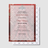 Quintencera Glam Red Dress Verjaardagsfeest Uitnod Vellum Uitnodigingen (Offset (Uitnodiging))