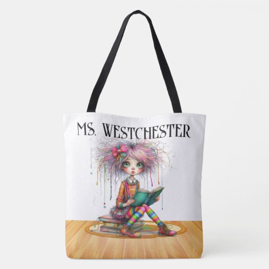 Quintessally Quirky Reading Tas - ZIE TERUG! (Achterkant)