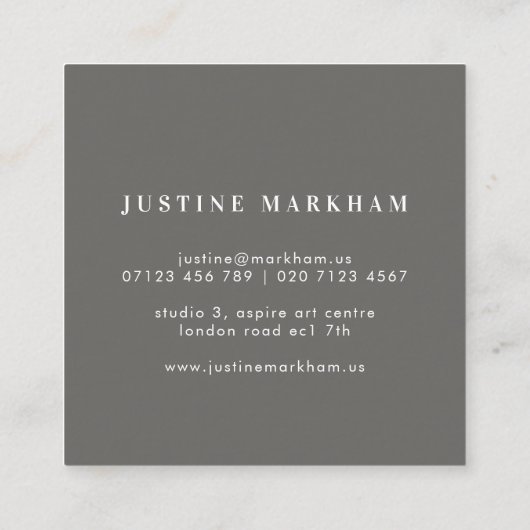 Quintessens Berry Visitekaartje (Achterkant)