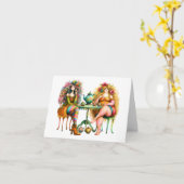 Quintessens Quirky Cuppa Tijd Kaart (Gele Bloem)