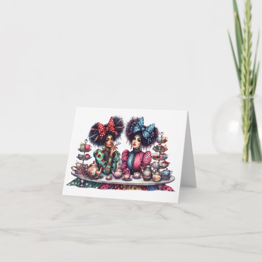 Quintessens Quirky Cuppa Tijd Kaart (Voorkant)