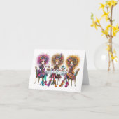 Quintessens Quirky Cuppa Tijd Kaart (Gele Bloem)