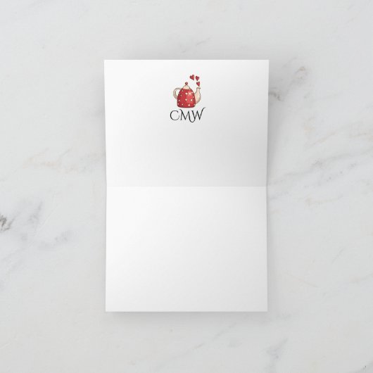 Quintessens Quirky Cuppa Tijd Kaart (Binnen)